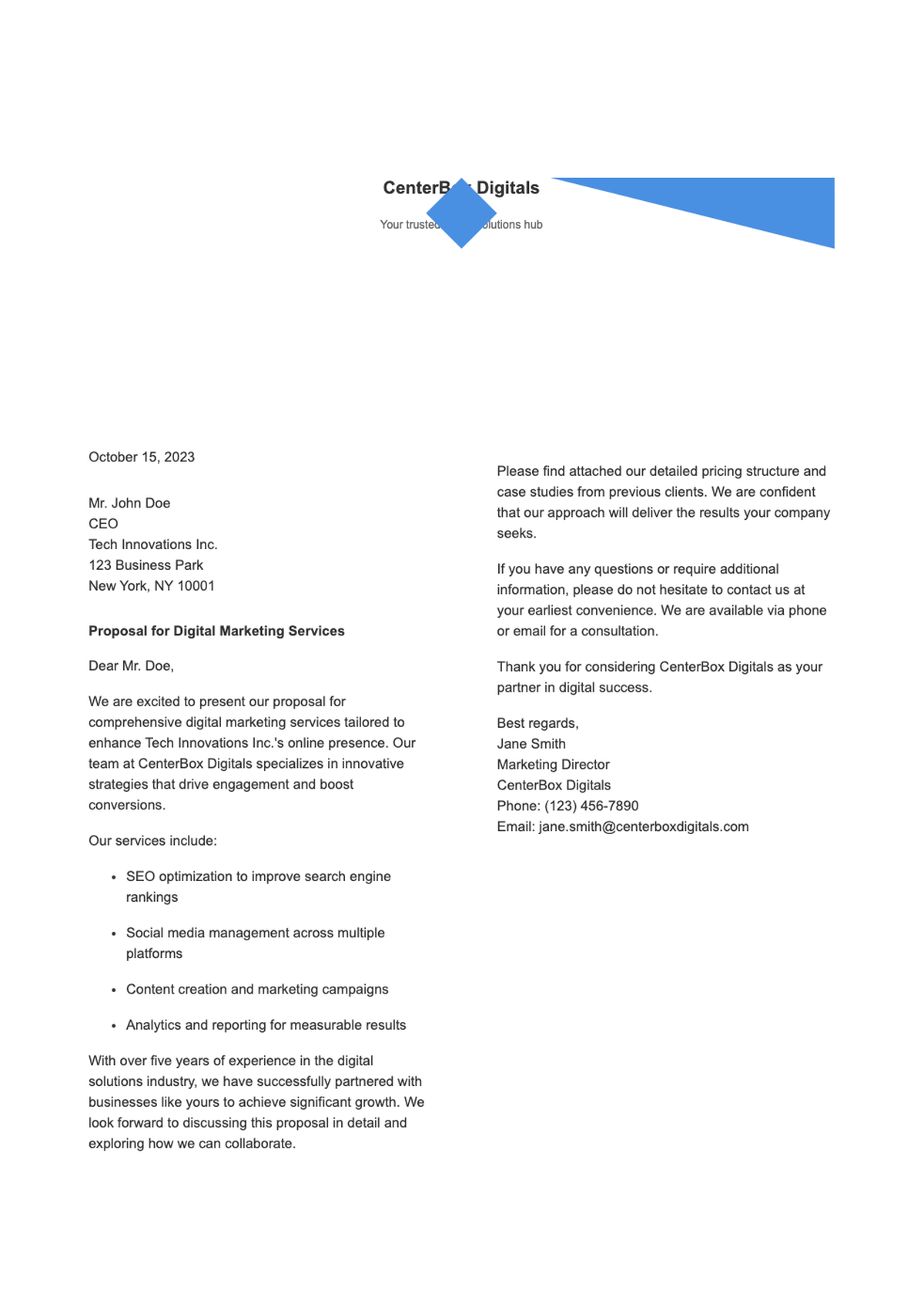 Modern corporate letterhead template with red blue accents_variant_2